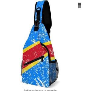 Drapeau israélien sac à bandoulière personnalisé de haute qualité sacs à dos à bandoulière sacs de poitrine fissure - Product Image 6