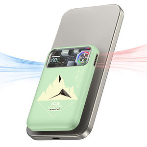 แบตสำรอง Hisone 10000mAh แบบแม่เหล็กบางเฉียบ พร้อมขาตั้ง พกพาสะดวก ชาร์จไร้สายเร็ว 15W แบตเตอรี่ลิเธียมโพลิเมอร์ ช่องเสียบ Type-C พร้อมระบบระบายความร้อนในตัว - Product Image 1