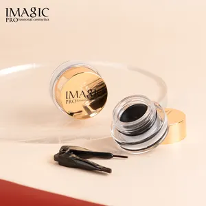 Crueldade livre creme gel eyeliner private label olho maquiagem preto branco impermeável creme gel eyeliner