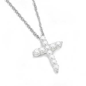 จี้พระเยซูทรงกางเขนประดับมอสซาไนต์ เงินแท้ 925 ระดับ VVS สไตล์ฮิปฮอป ประดับเพชรระยิบระยับ ได้รับการรับรองจาก GRA ผ่านการทดสอบเพชร - Product Image 1