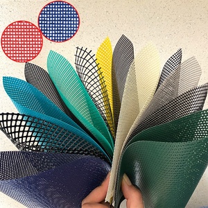 Tissu en maille de polyester enduit de PVC, feuilles de maille plastique pour la construction, protection des échafaudages, filet de sécurité, dé<span class=keywords><strong>coupe</strong></span> - Product Image 6