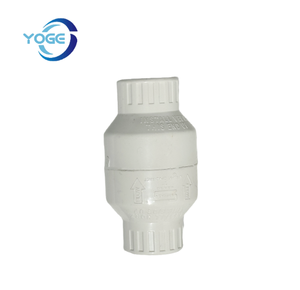 2 pulgadas ANSI/DIN estándar 100% Virgen <span class=keywords><strong>PVC</strong></span> válvula de retención de bola de unión única conexión de pegamento de plomería de plástico cuadrado de alta presión - Product Image 5