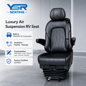 Asiento de Conductor para RV con Suspensión Neumática de 12V/24V, con Ventilación, Calefacción y Masaje para Autocaravanas - Product Image 1