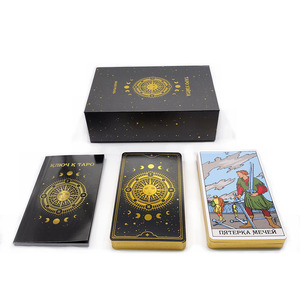 Factory Custom logo Paper <strong>oracle</strong> Gold Foil Cards Tarot Decks Card Game Printing <strong>Service</strong> - Product Image 1