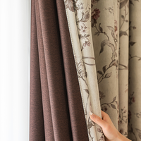 Rideaux occultants plissés à motif floral gaufré style nordique, thermocollés, pour salon et chambre, vente en gros, sur mesure, direct fabricant