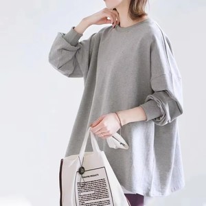เสื้อยืดผู้หญิงลายทางทรงหลวม แขนยาว ปลายแขนตัดสี สไตล์ลำลอง ใส่ได้ทุกวัน เหมาะกับฤดูใบไม้ร่วง - Product Image 5
