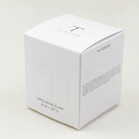 Boîte cosmétique personnalisée en carton ivoire avec estampage à chaud or, emballage RTE pour masque peel-off et soins de la peau