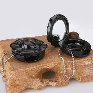 Flor Forma Vazia Sombra Caso Batom Caixa Cosmética Embalagem Recipiente Recarregável Fundação Maquiagem Dispenser Com Espelho - Product Image 5