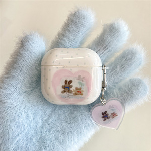Funda protectora Star Heart Bear Rabbit para AirPods Pro 3 2 3 4 generación, funda para auriculares inalámbricos con Bluetooth para niñas - Product Image 1