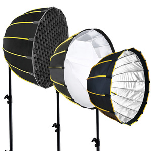 Parabole en plastique 60/70/90/120 cm pour un montage rapide professionnel avec grille et monture Bowens pour éclairage LED de studio - Product Image 3