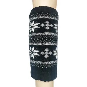 Warmers Leg Sleeve Tricoté Laine Genouillères Hiver Chaud Cachemire Épaississement Double genouillère