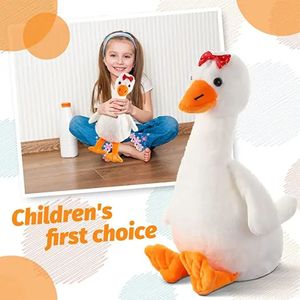 Personnalisé oie cygne en peluche canard animaux en peluche oie blanche peluches jouet cadeaux pour enfants garçons filles poupée mignonne - Product Image 4