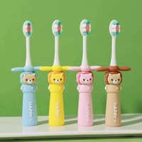 Brosse à dents pour bébé et enfant en bas âge, prix d'usine, poils nano en forme de dinosaure, manche doux en forme de lion ou d'ours, brosse à dents pour enfants