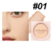 Poudre Compacte Fixatrice Transfrontalière Longue Tenue, Contrôle du Sébum, Fini Mat, Résistante à l'Eau pour Tous Types de Peau