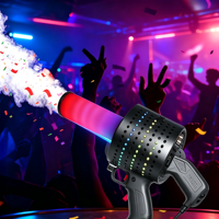 Pistolet à confettis électrique portatif CO2 à LED, effet de scène exceptionnel, idéal pour les événements - Meilleure vente