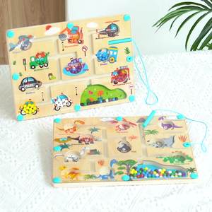 Juguetes Educativos <span class=keywords><strong>de</strong></span> Madera para la Primera Infancia, Reconocimiento <span class=keywords><strong>de</strong></span> Formas, Control <span class=keywords><strong>de</strong></span> Bolas, Tablero <span class=keywords><strong>de</strong></span> Laberinto para Entrenamiento con Lápiz - Product Image 2