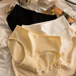 Pantalones japoneses de cintura media, de color liso, estilo ballet, con lazo sencillo, de punto de algodón, transpirables, para mujer, estilo dulce y juvenil. - Product Image 3