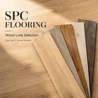 Umweltfreundlicher SPC-Bodenbelag mit Klicksystem, Verschleißfester Vinyl-Steinboden für Wohn- und Gewerbebereiche, Piso SPC