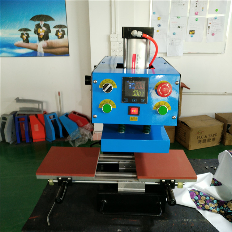 CE Certificated MINI Pneumatic Heat Press Machine logo Leather Embossed Label Printing Machine · image 3