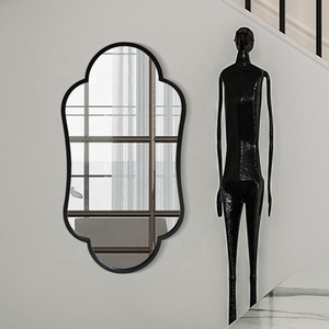 Barato <span class=keywords><strong>Vintage</strong></span> Jardín de hierro <span class=keywords><strong>ventana</strong></span> espejos con la belleza Natural de reflexión espejos de la habitación - Product Image 6