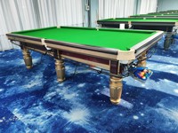 Precio barato juegos para adultos tamaño estándar 9 pies 40mm pizarra superior chino negro 8 Juego de Pelota mesa de billar para la venta