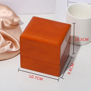 Caja organizadora de joyas de madera estilo occidental, al por mayor, lacada, de viaje, con logotipo personalizado, caja de madera de lujo para regalo, para collar, pendientes y pulsera - Product Image 3