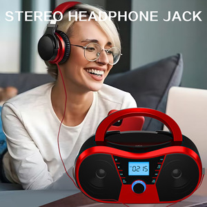 Reproductor de CD Estéreo Portátil con Radio AM/FM, Altavoz Inalámbrico BT, Compatible con USB/Tarjeta SD, Reproductor de Música MP3 - Product Image 2