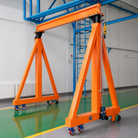 Pont roulant monopoutre 1-20t sur pneus avec palan électrique à double vitesse pour usine et entrepôt