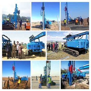 Mesin Pengemudi Piling Bor <span class=keywords><strong>Pile</strong></span> Heliks Surya Hidrolik dengan Palu Drop Post Harga - Product Image 4