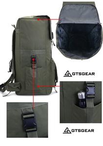 BPL67 C6 Mochila de caza impermeable de gran capacidad para hombres Cierre de cremallera Bolsa de senderismo para montañismo y Camping - Product Image 3