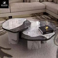 Table basse italienne sur mesure Table basse en marbre pour le centre du salon Table basse rectangulaire italienne moderne de luxe