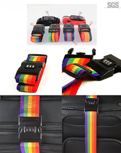 Nylon ajustável Bagagem Bagagem Mochila Mala Bagagem Strap Bagagem <span class=keywords><strong>Rainbow</strong></span> Belt Bagagem Strap - Product Image 5