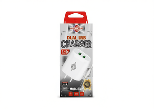 Caricatore USB Doppio Wisdomup 2.4A Bianco Mcd-04p da Parete - Product Image 1