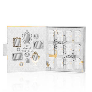<span class=keywords><strong>Livre</strong></span> de luxe en forme de fermeture magnétique beauté calendrier de l'avent de Noël 12 jours avec plateau en plastique - Product Image 3