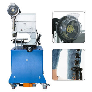 Machine à œillets à double tête à commande au <span class=keywords><strong>pied</strong></span> pour sacs d'emballage - Product Image 6