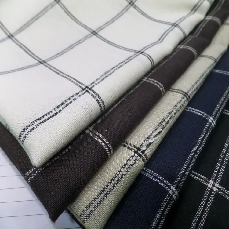 Lino controllato tessuto tinto in filo tessuto di lino tessuto camicia di vestito