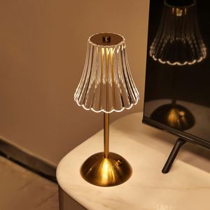 Retro Nordic Style Cordless LED <b>Touch</b> Control Desk <b>Lamp</b> Simple Design Rechargeable Battery Room Study Restaurant Atmosphere - Product Image 1