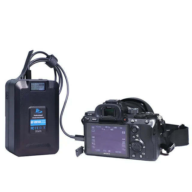 LCD Display V Lock Battery PD Fast Charging V Mount Battery For Sony Broadcast Camcorder Video Light