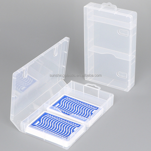 Boîte de rangement pour cartes de poker en polypropylène transparent SUNSHING, boîte de rangement pour jeu de cartes en plastique, double boîte pour cartes à jouer, support personnalisé pour cartes MTG TCG Tarot - Product Image 5