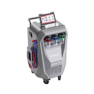 Máquina de Reciclaje de Gas para Aire Acondicionado R134A con Pantalla Táctil Automática X568, Máquina de Recuperación y Limpieza de A/C con Base de Datos de Refrigerantes X568 - Product Image 4