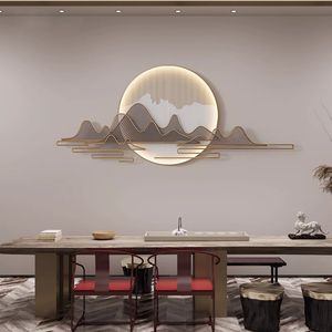 Peinture murale en métal 3D avec éclairage LED, décoration de luxe pour salon, peinture acrylique haute définition avec impression UV, décoration en cristal - Product Image 3