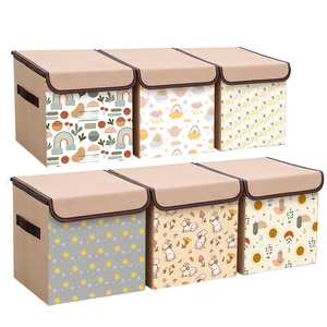 Nhà sản xuất chuyên nghiệp mới phổ biến Oxford Chất liệu thân thiện với môi bền có thể gập lại trẻ em lưu trữ hộp phòng ngủ nhà bếp phòng tắm - Product Image 5