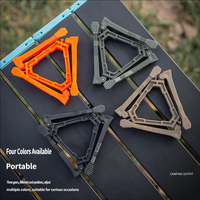 Support pliable pour cartouche de gaz butane, support portable à trois pieds stable en plastique, accessoires de camping