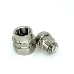 FRABO CE high quality salt spray resistance female thread 316/304 stainless steel straight flexible connector for male conduit