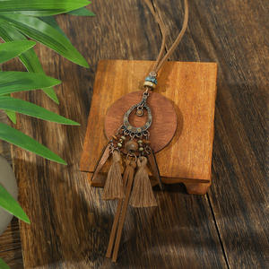 Женское длинное ожерелье в этническом стиле - Product Image 3