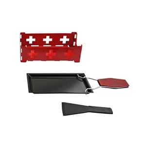 Ensemble de <span class=keywords><strong>raclette</strong></span> à fromage pour grillades Grille antiadhésive Mini planche à fromage BBQ Four au four Fer à repasser Plateau de fondoir à fromage suisse - Product Image 2