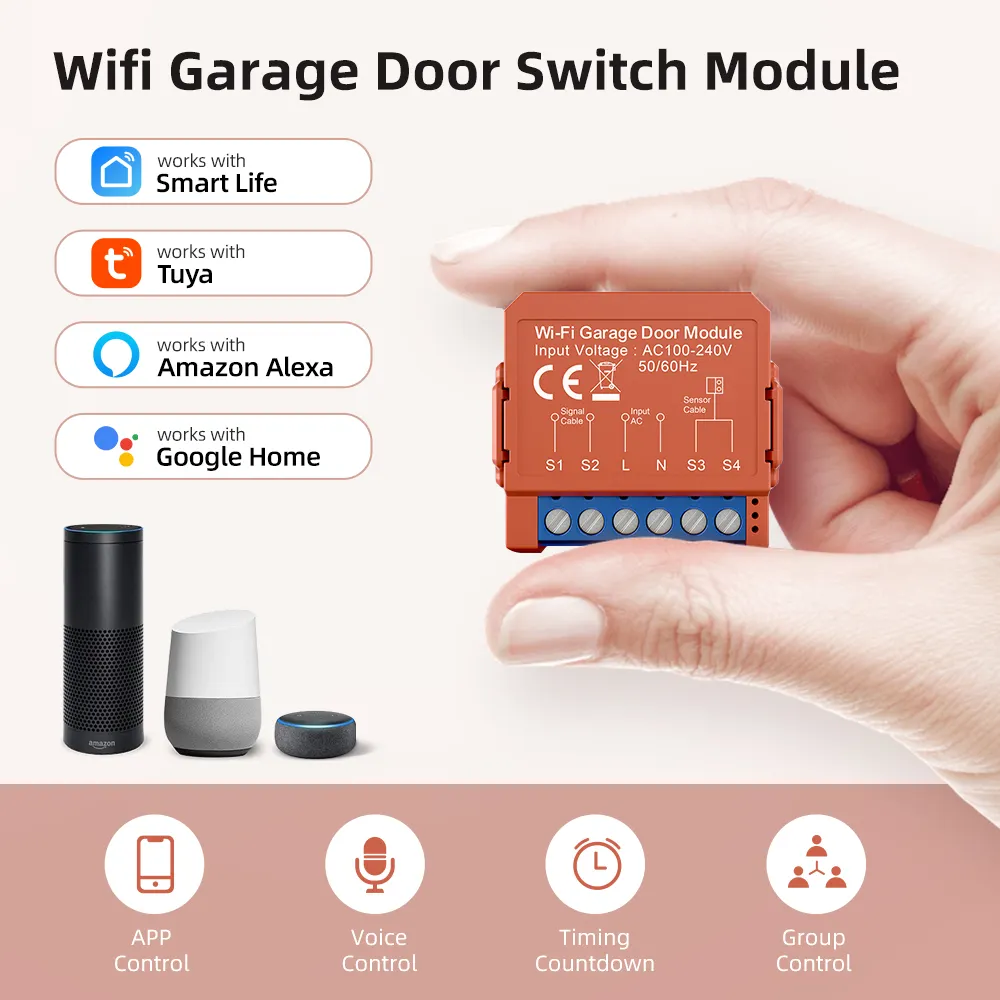 Avatto tuya thông minh mini kích thước DIY mô-đun chuyển đổi Wifi app điều khiển từ xa Wifi điều khiển từ xa cửa nhà để xe mở điều khiển chuyển đổi