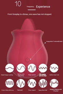 Vibrador con Forma de Lengua Rosa, 10 Frecuencias, Juguete para Orgasmo Femenino, Recargable por USB, Resistente al Agua, Silencioso, Seguro para el Cuerpo, Juguete Sexual para Mujeres - Product Image 6
