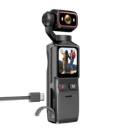 Caméra d'action de poche Ultra HDL194KCMOS avec prise en charge MicroSD, étanche IP67, grand angle 180° rotatif, mini caméra sport Vlog, écran tactile 1,69 pouces