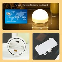 Veilleuse LED rectangulaire portable contemporaine avec minuterie, lumière chaude sans fil pour chevet, ambiance et sommeil, idéale comme cadeau